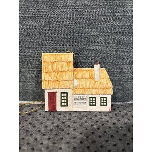 Bob Cratchit Tiny Tim Cottage Ornament Handcrafted Resin Dickens-Dept 56 Hanging